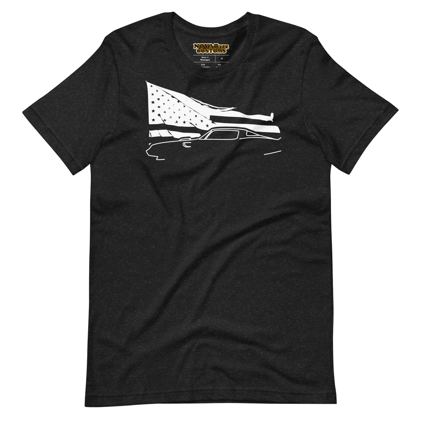 waving flag Ta black