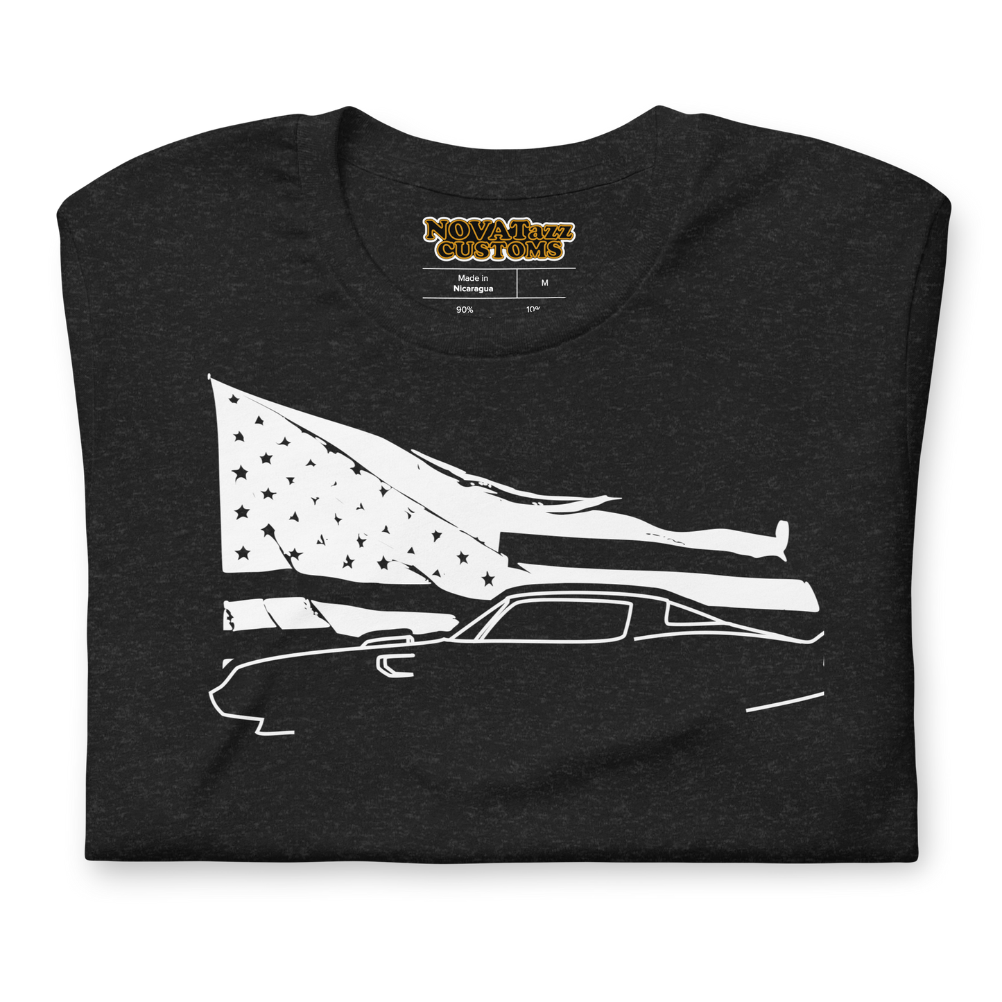 waving flag Ta black