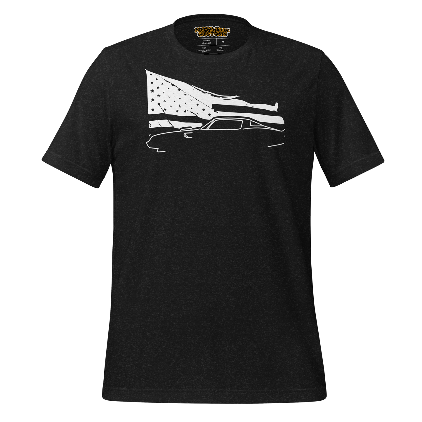 waving flag Ta black