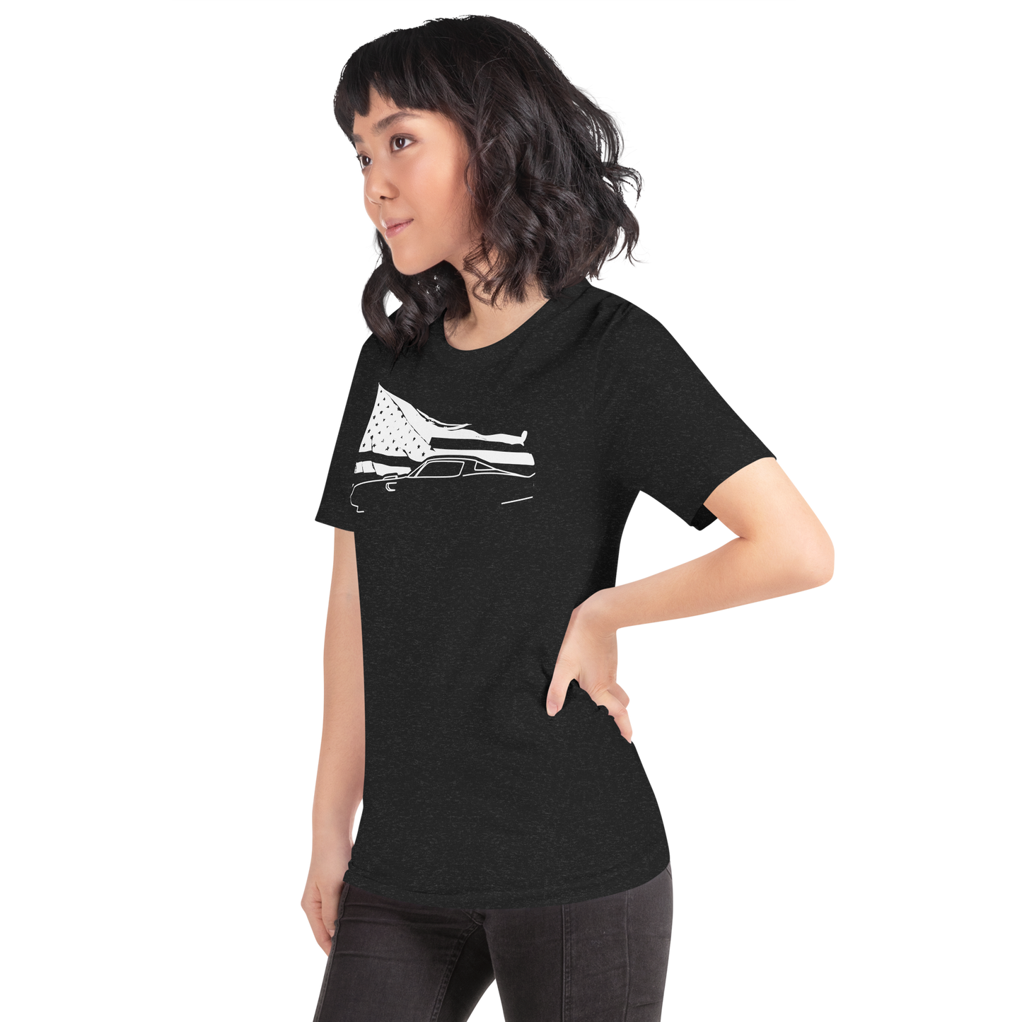 waving flag Ta black