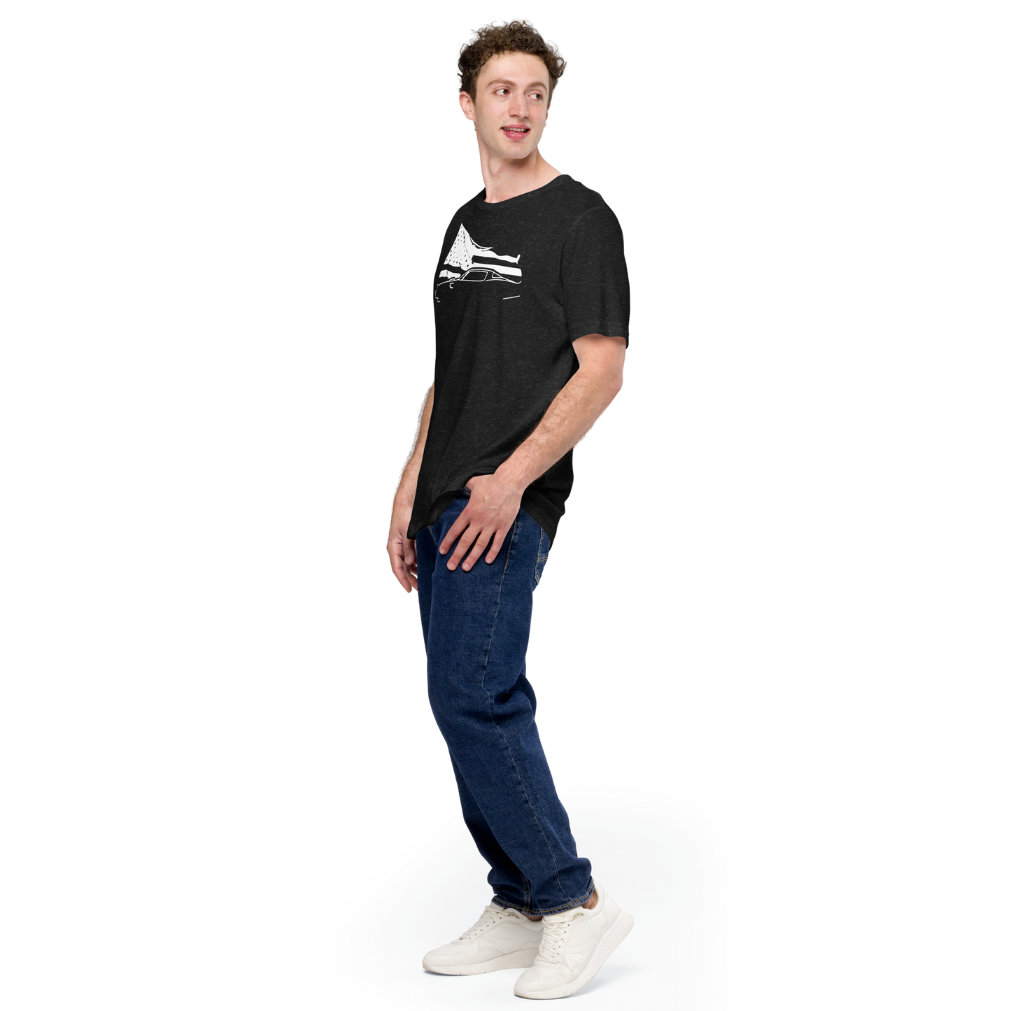 waving flag Ta black