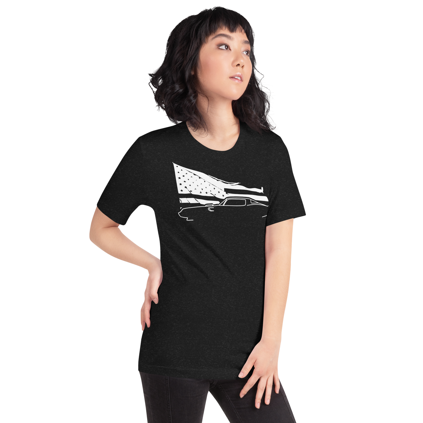 waving flag Ta black
