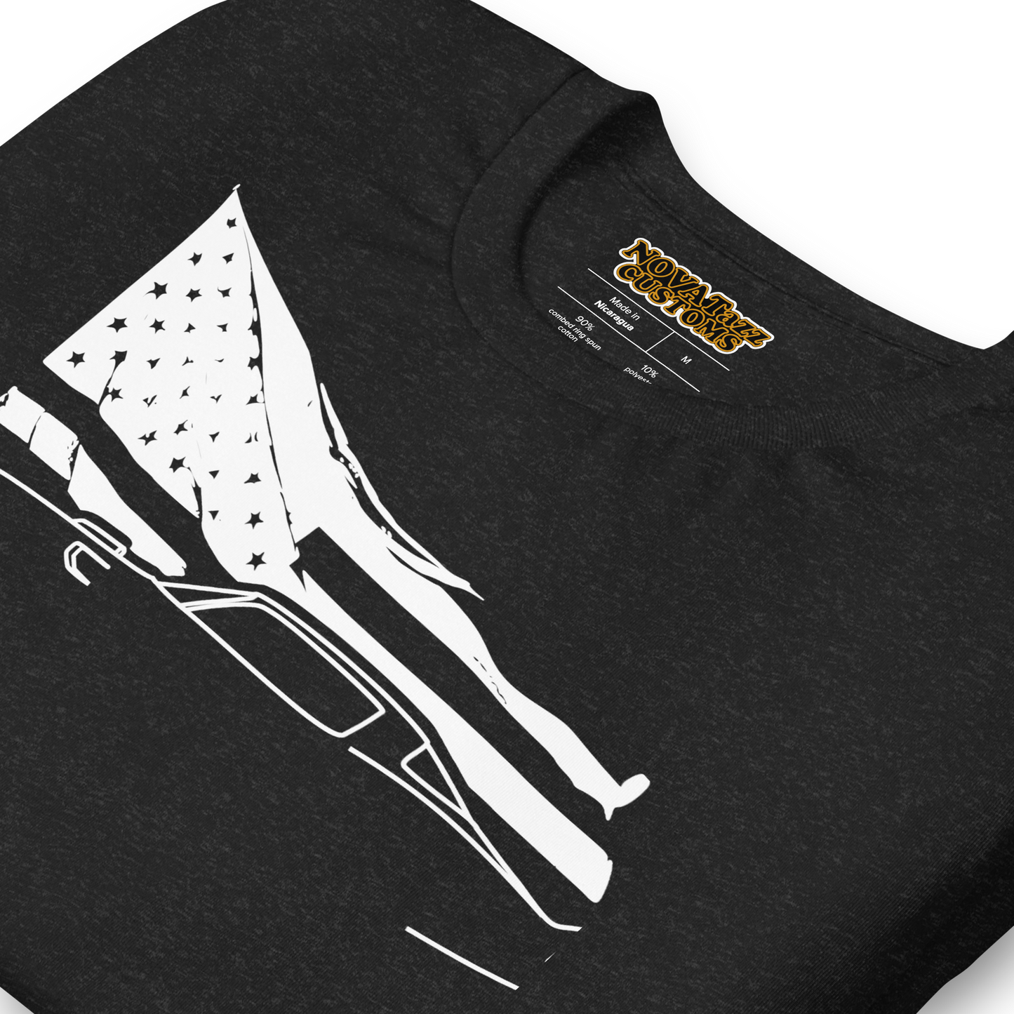 waving flag Ta black